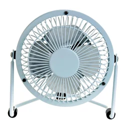 Mini ventilateur de table, EQUATION, Lara, Diam.10 cm, 15.0 W metal blanc