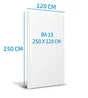 Plaque de plâtre BA standard, HOME PRATIK, 13 H.250 X L.120 cm