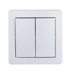Double interrupteur va-et-vient saillie complet Alréa, SCHNEIDER ELECTRIC, blanc