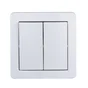 Double interrupteur va-et-vient saillie complet Alréa, SCHNEIDER ELECTRIC, blanc
