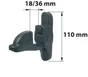 Arrêt Automatique Composite Plastifié, H.110 X L.32 X P.100 Mm