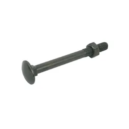 Lot De 8 Boulons Tête Bombée Acier Zingué, L.45 X Diam.7 Mm Afbat