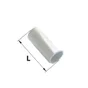 Lot De 2 Butées De Lame Finale Composite Plastifié, H.25 X L.25 X P.40 Mm