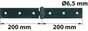 Charnière Forte Acier Pour Volets Battants, L.40 X L.300 Mm