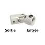 Genouillère Acier Laqué, H.63 X L.16 X P.16 Mm