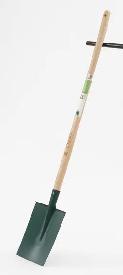 Bêche bâton acier GEOLIA manche bois L.120 Cm