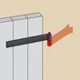 Gond Acier Prépeint, H.75X Diam.14 Mm