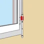 Bloqueur De Manivelle Plastique Laqué, H.44 X L.24 X P.28 Mm