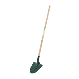 Pelle terrassier acier GEOLIA manche bois L.120 cm