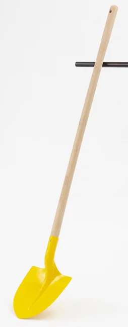 Pelle Ronde Acier Manche Bois L.120 Cm