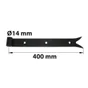 Penture Acier Prépeint, H.35 X L.400 X P.22 Mm