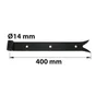 Penture Acier Prépeint, H.35 X L.400 X P.22 Mm