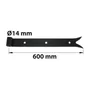 Penture Acier Prépeint, H.35 X L.600 X P.22 Mm