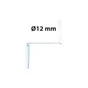 Poignée Manivelle Acier Laqué, H.415 X L.20 X P.20 Mm
