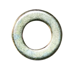 Lot De 4 Rondelles Acier Zingué, H.2 X L.25 X P.25 Mm