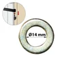 Lot De 4 Rondelles Acier Zingué, H.2 X L.25 X P.25 Mm