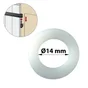 Lot De 10 Rondelles Nylon Plastifié, H.25 X L.25 X P.3 Mm