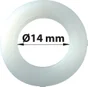 Lot De 10 Rondelles Nylon Plastifié, H.25 X L.25 X P.3 Mm