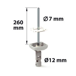 Sortie De Caisson Acier Laqué, H.355 X L.40 X P.50 Mm