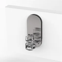 Lot De 2 Supports Sans Perçage Barre De Vitrage Petite Fenetre, 8 Mm Transparent