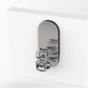 Lot De 2 Supports Sans Perçage Barre De Vitrage Petite Fenetre, 8 Mm Transparent