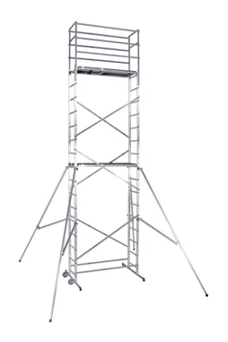 Echafaudage Aluminium Hobbystep H7 Hailo Hauteur De Travail 6.45 M