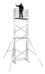 Echafaudage Aluminium Hobbystep H7 Hailo Hauteur De Travail 6.45 M