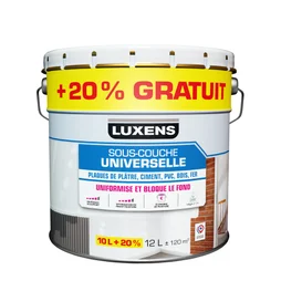 Sous-couche universelle LUXENS blanc 10L+20% gratuit