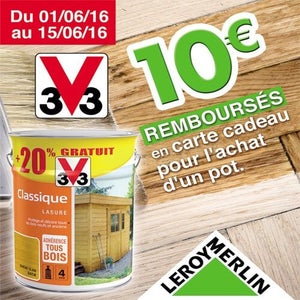 Lasure V33 Classique 4 ans chêne foncé satiné 5L+20% gratuit