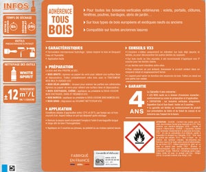 Lasure V33 Classique 4 ans incolore satiné 5L+20% gratuit