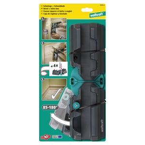 Fausse Équerre Et Boîte À Onglet Fonction 2-En-1 Wolfcraft 6948200