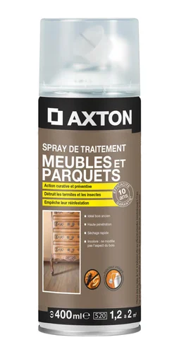 Traitement Du Bois Meuble, Parquet Et Boiserie Axton Spray 10 Ans, 0.4 L