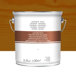 Lasure chêne moyen satiné 2.5 L