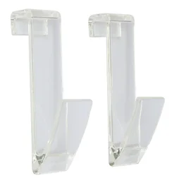 Lot de 2 anneaux porte-serviettes transparent