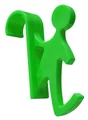 Anneau porte-serviettes tubes ronds DECO vert