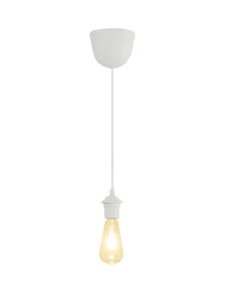 Monture 1 x E27 en plastique July diam. 9.5 cm blanc
