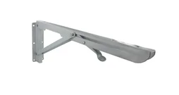 Equerre Escamotable Acier Epoxy Blanc, H.14 X P.40 Cm