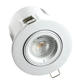 Kit 1 Spot À Encastrer Orientable Bbc Gu10, 3000K Rond Blanc