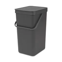 Poubelle De Cuisine Manuelle Brabantia Plastique Grey, 16 L