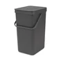 Poubelle De Cuisine Manuelle Brabantia Plastique Grey, 16 L