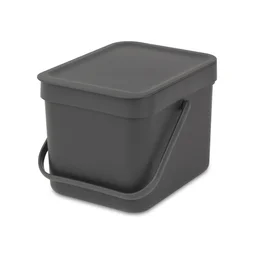 Poubelle De Cuisine Manuelle Brabantia Plastique Grey, 6 L