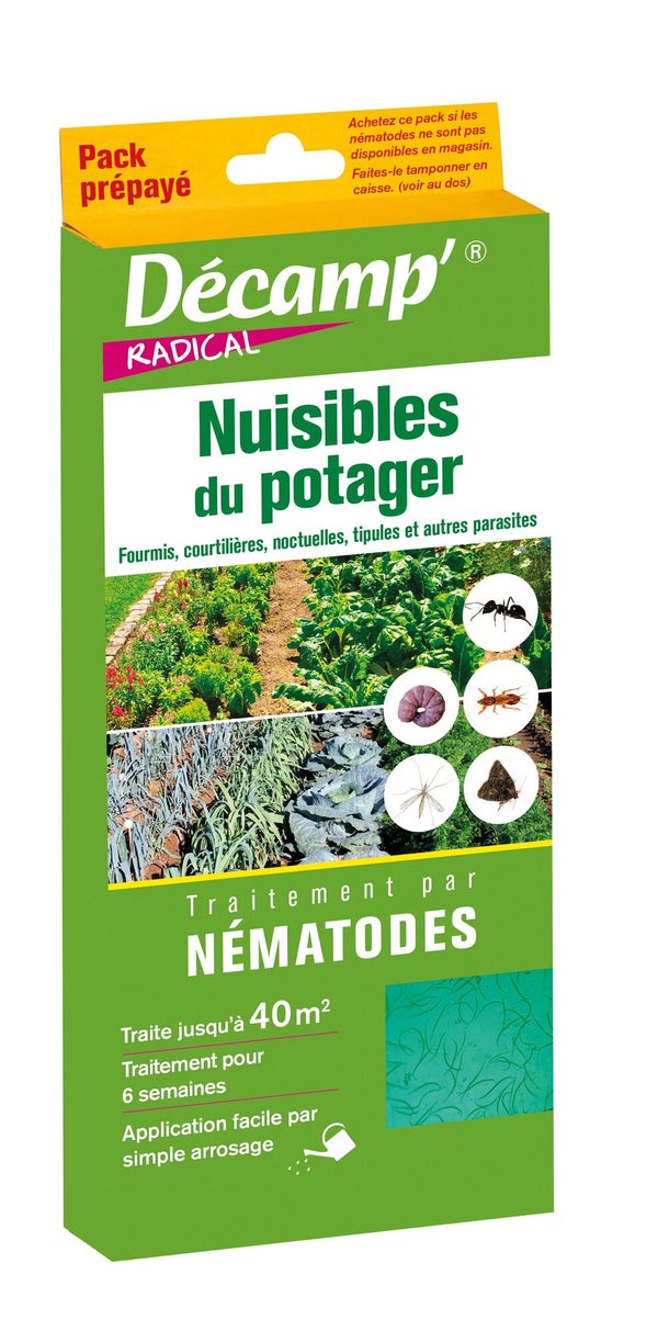 Traitement des nuisibles du potager par nématodes, 6 Millions de nématodes