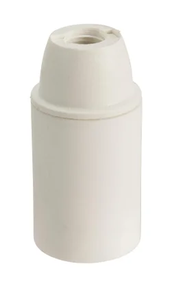 Douille électrique e14 vis tpe blanc