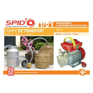 Pompe de transfert SPIDO, tr25 1700 l/h