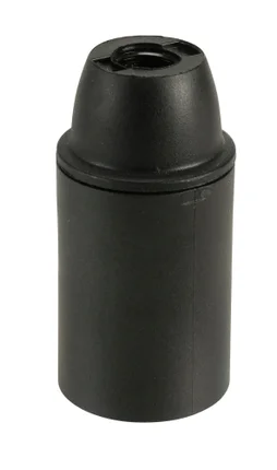 Douille Électrique E14 À Vis Thermoplastique Noir