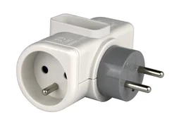 Multiprise Sans Câble Avec Prise Rotative, 3 Prises Blanc Zenitech