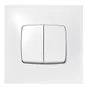 Double Interrupteur Va-Et-Vient Neptune, Blanc, Legrand