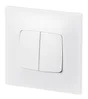 Double Interrupteur Va-Et-Vient Neptune, Blanc, Legrand