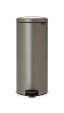 Poubelle De Cuisine 30 L À Pédale Brabantia Époxy Platinium