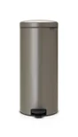 Poubelle De Cuisine 30 L À Pédale Brabantia Époxy Platinium